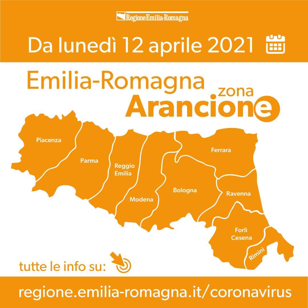 Emilia-Romagna in zona arancione dal 12 aprile foto 