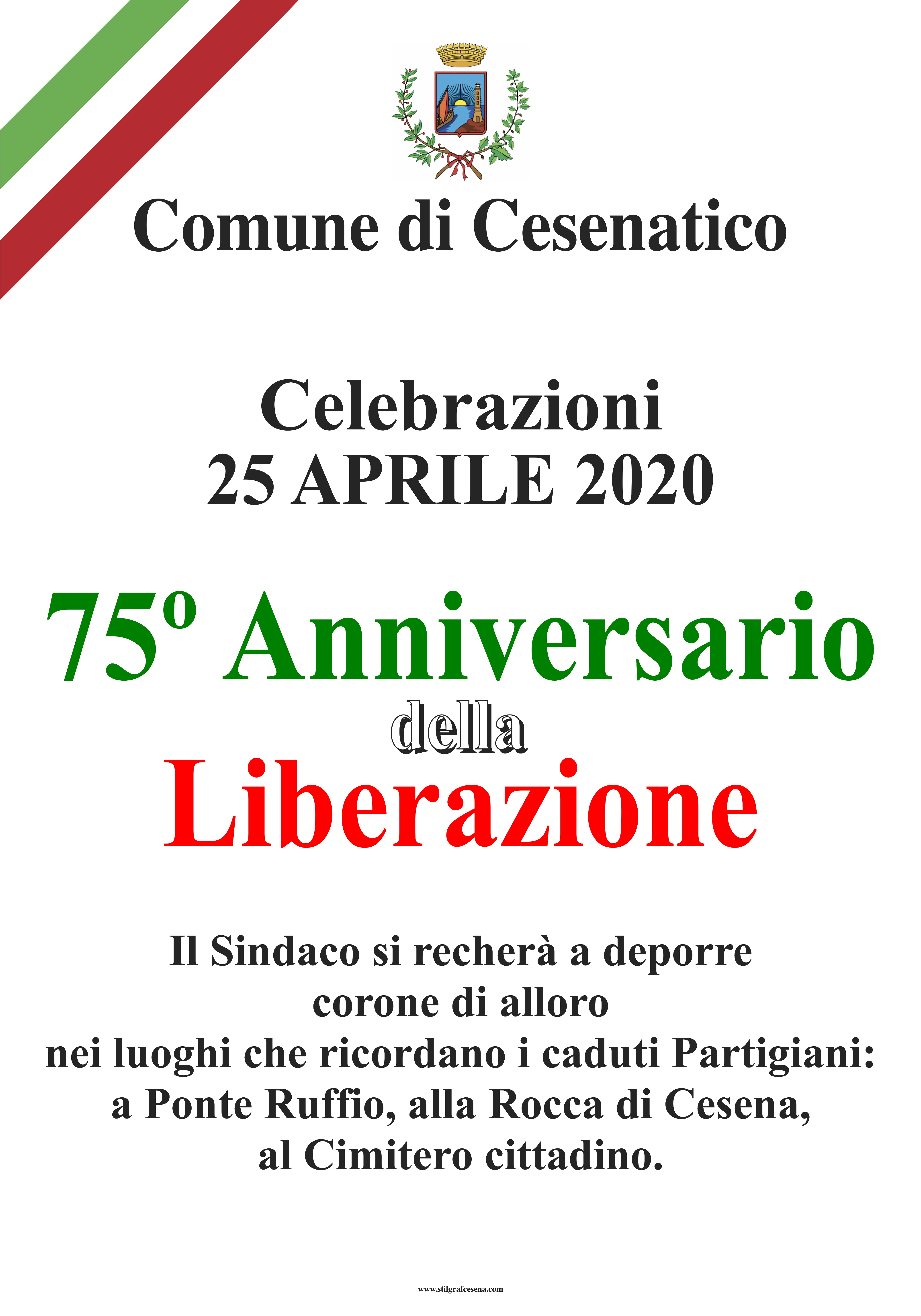 25 aprile 2020: 75° anniversario della Liberazione dal regime nazifascista