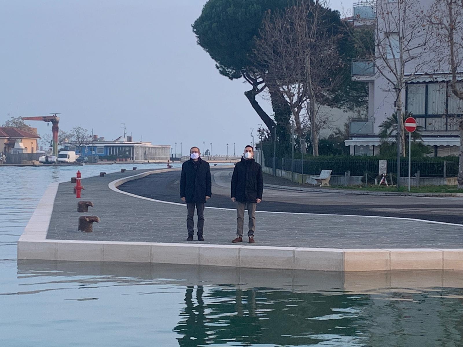 Porto di Cesenatico: terminati i lavori alla banchine di Levante