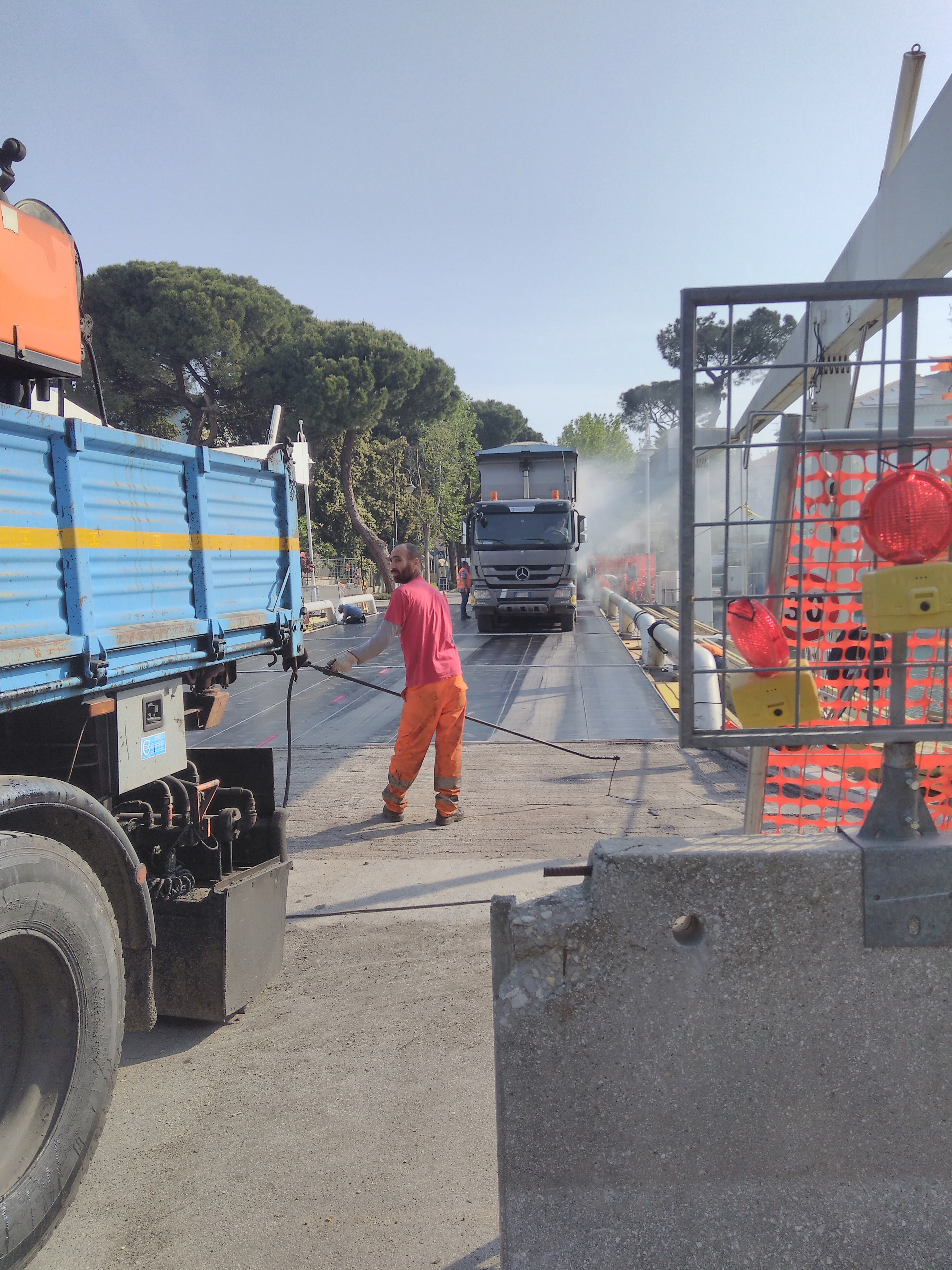 Proseguono i lavori di manutenzione al Ponte Mobile in via A.Garibaldi